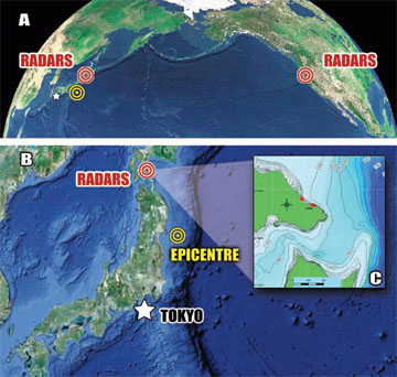 CODAR Ocean Sensors SeaSonde placement related to tsunami detection